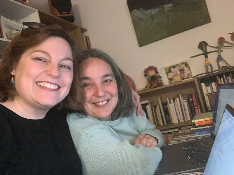 Trabajando con una escritora